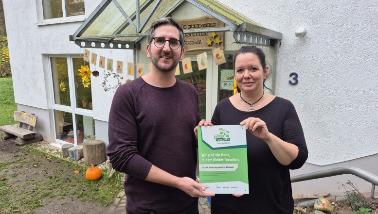 Ev.-luth. Kindertagesstätte St. Michaelis ist jetzt oﬃziell ein Haus, in dem Kinder forschen