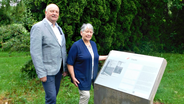 Neue Info-Stele am Grenzlandweg