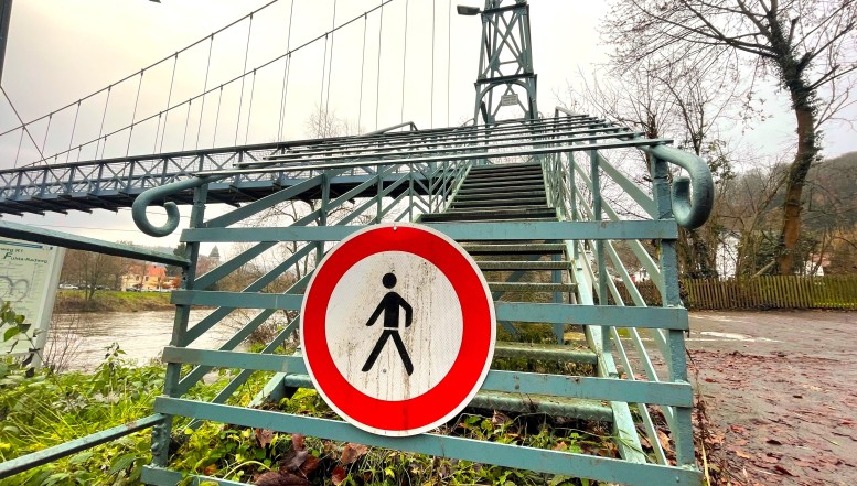 Stadt plant 1,3 Millionen Euro für Sanierung der Hängebrücke ein