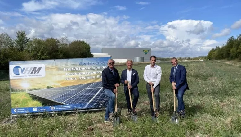 Baubeginn des VHM Solarpark in Hedemünden